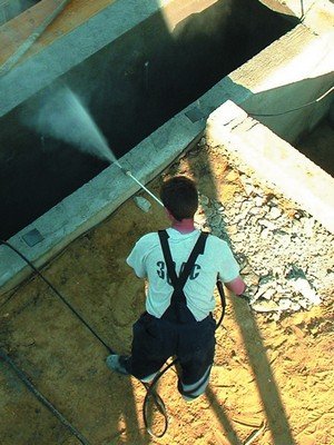 Подготовка поверхности бетона перед нанесением гидроизоляции