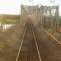 Железнодорожный мост на 245 км направления Москва - Санкт Петербург Октябрьской жд.