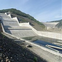 ГЭС Саяно-Шушенская. Береговой водосброс. Хакасия