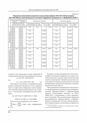 Статья о прочностных характеристиках высокопрочной сталефибробетонной смеси - страница 5