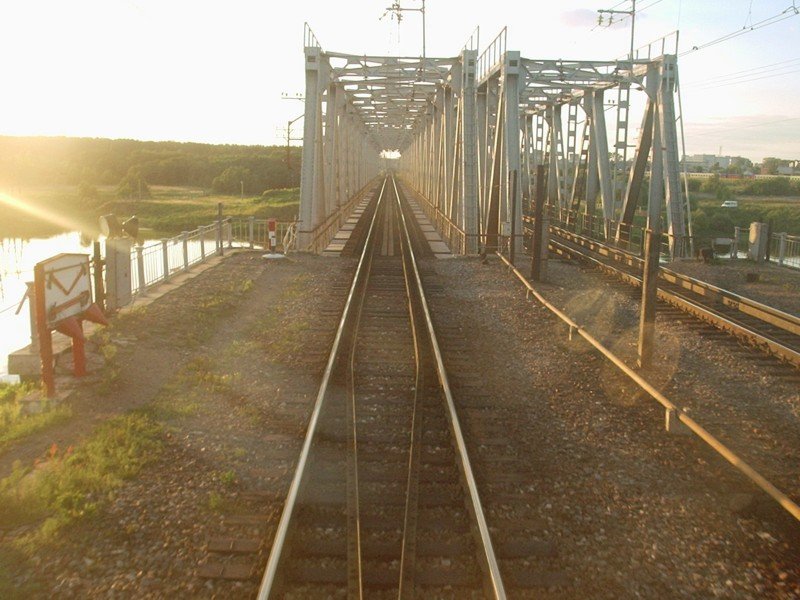 Железнодорожный мост на 245 км направления Москва - Санкт Петербург Октябрьской жд.